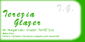 terezia glazer business card